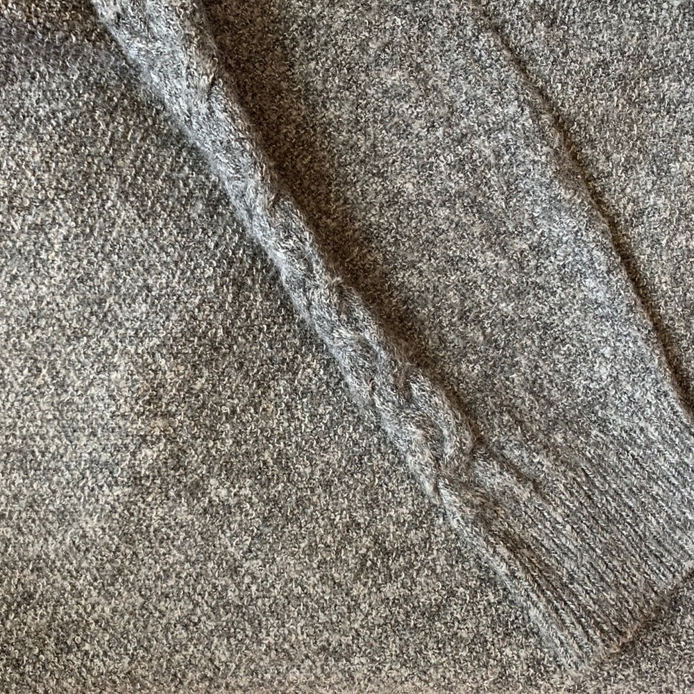 Pink Rose Button Sweater Gray - Picture 6 of 6